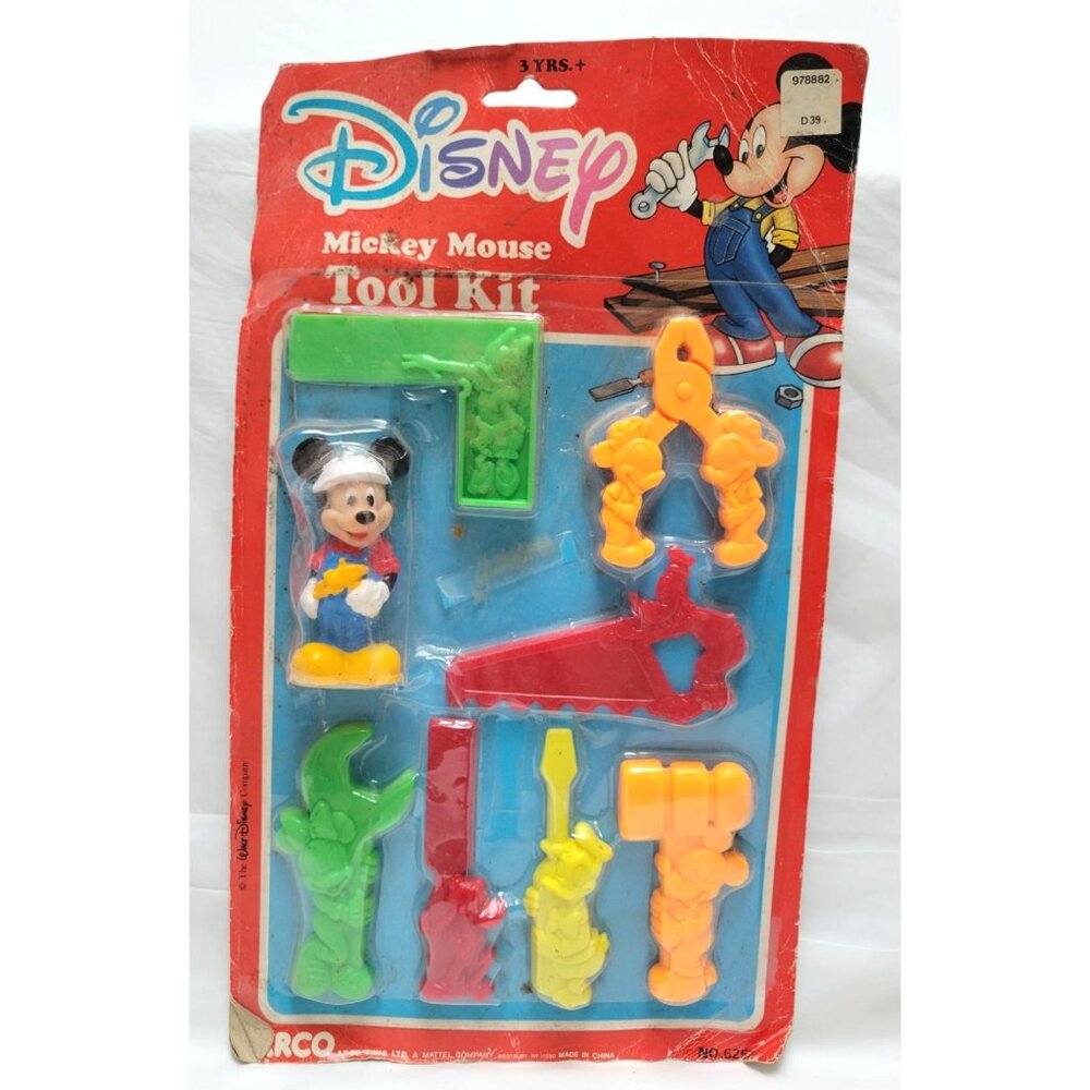 Vintage Walt Disney Company Mickey Mouse Tool Kit #6257 by Arco Toys